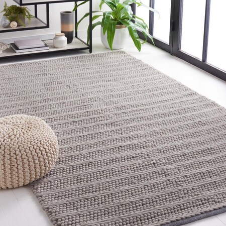 Safavieh 9 x 12 ft. Natural Kumud Wool Rectangle Area Rug, Grey NAT280F-9